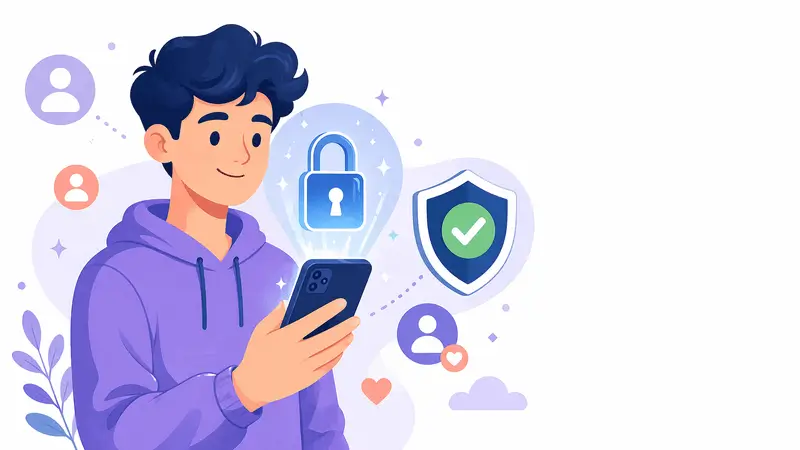 Site seguro para comprar seguidores no Instagram mostrando cadeado de segurança e perfil sem necessidade de senha