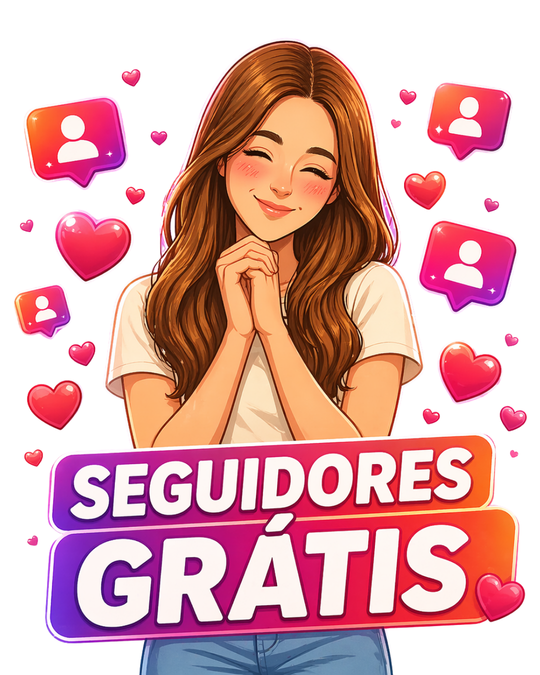 Seguidores Grátis para Instagram e TikTok pela BrasilSeguidores.com